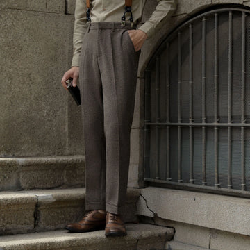 Aidase Sping Business Man Pants Slacks Men Trousers Men's Clothing Casual Formal Dress Social Suit Mens Elegant Work Slim Pants aidase-shop